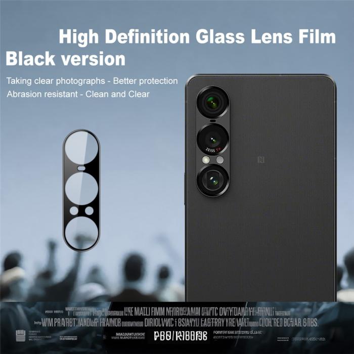 Bild 2, IMAK Sony Xperia 1 VII Linsskydd Härdat Glas Svart