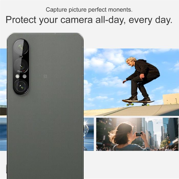 Bild 5, IMAK Sony Xperia 1 VII Linsskydd Härdat Glas Svart