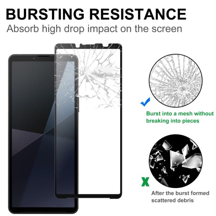Bild 4, Sony Xperia 10 VII Skärmskydd Heltäckande Härdat Glas