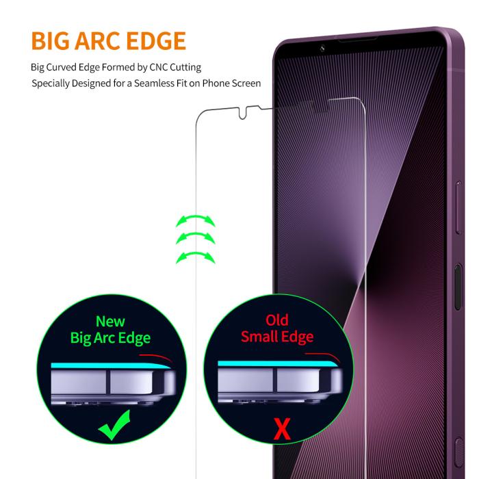 Bild 4, ENKAY Sony Xperia 1 VII 2-PACK Skärmskydd Härdat Glas