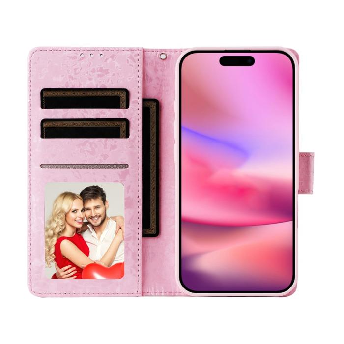 Bild 2, iPhone 17 Fodral RFID Läder Yellow Daisy