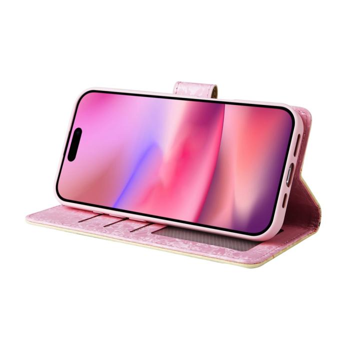 Bild 3, iPhone 17 Fodral RFID Läder Yellow Daisy