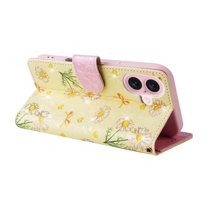 Bild 4, iPhone 17 Fodral RFID Läder Yellow Daisy