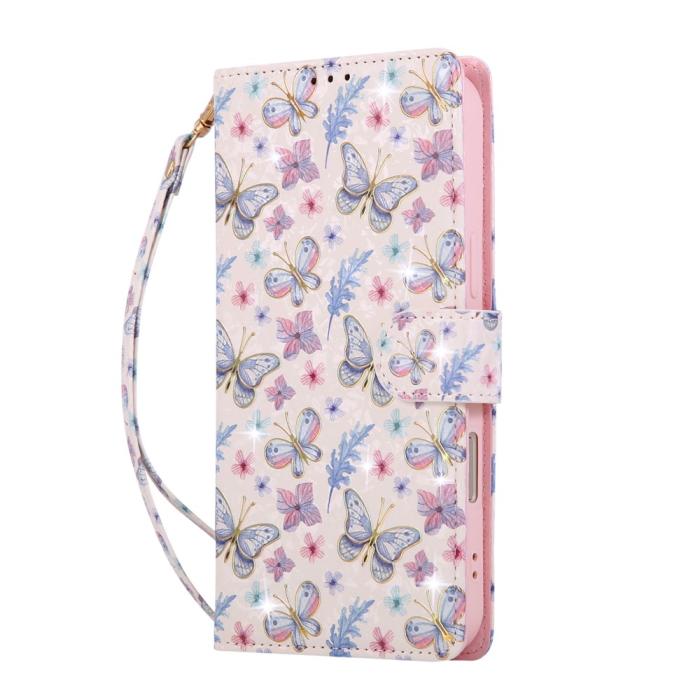 Bild 5, iPhone Air Fodral RFID Läder Fjärilar / Blommor