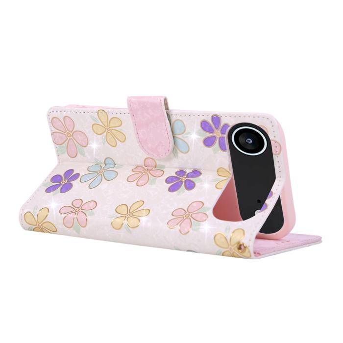 Bild 4, iPhone Air Fodral RFID Läder Färgglada Blommor