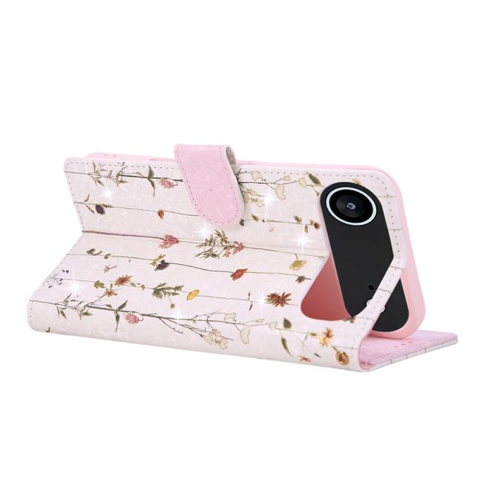 Bild 4, iPhone Air Fodral RFID Läder Små Blommor