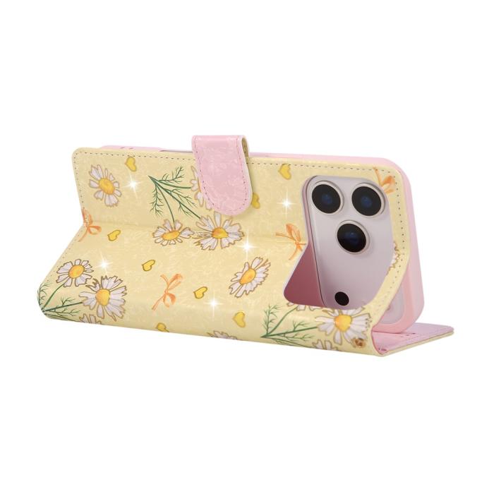 Bild 4, iPhone 17 Pro Fodral RFID Läder Yellow Daisy