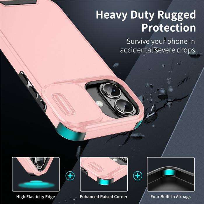 Bild 2, iPhone 17 Skal Hybrid Armor CamCover Rosa