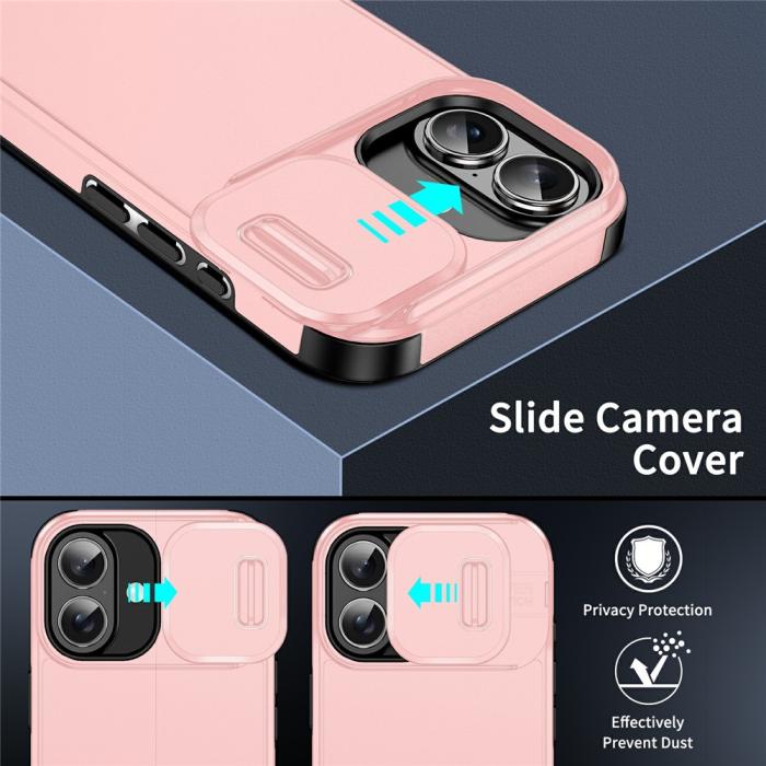Bild 3, iPhone 17 Skal Hybrid Armor CamCover Rosa