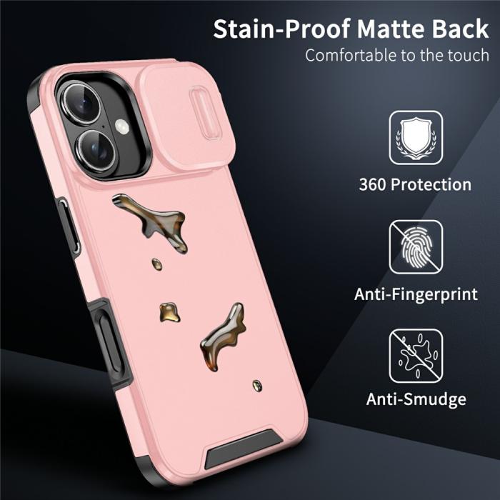 Bild 4, iPhone 17 Skal Hybrid Armor CamCover Rosa