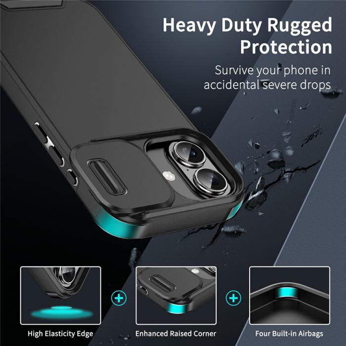 Bild 2, iPhone 17 Skal Hybrid Armor CamCover Svart