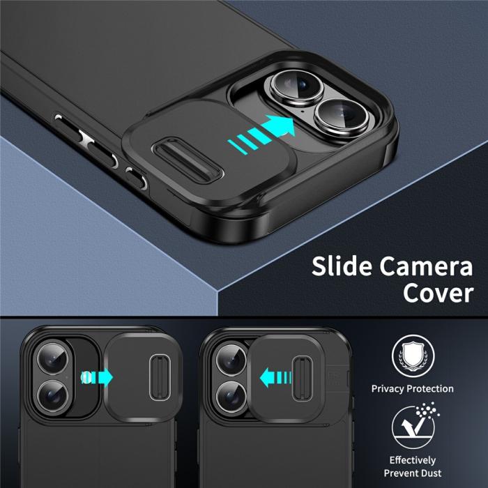 Bild 3, iPhone 17 Skal Hybrid Armor CamCover Svart
