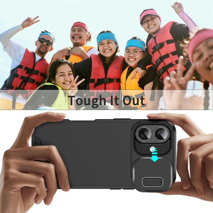 Bild 6, iPhone 17 Skal Hybrid Armor CamCover Svart