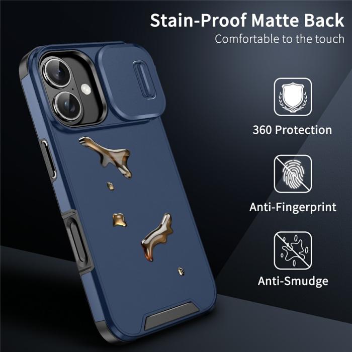 Bild 4, iPhone 17 Skal Hybrid Armor CamCover Blå