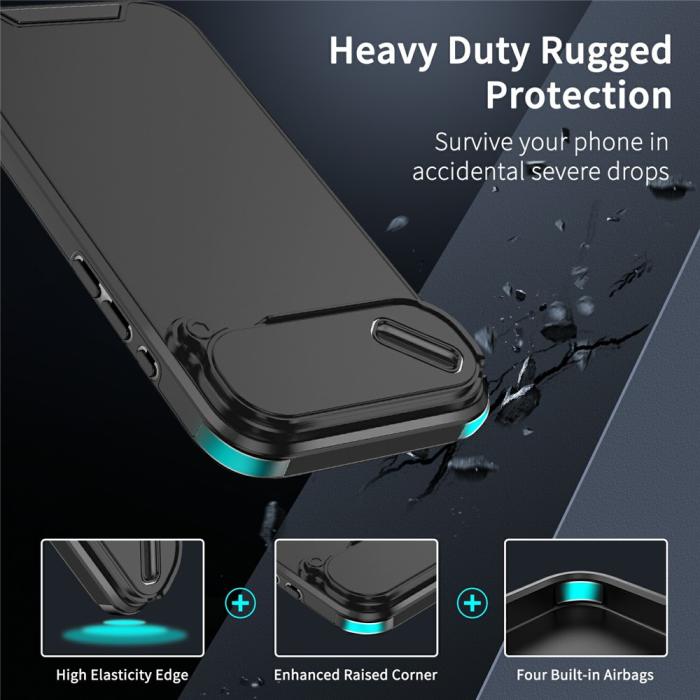 Bild 2, iPhone Air Skal Hybrid Armor CamCover Svart