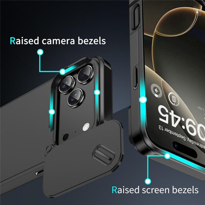 Bild 5, iPhone 17 Pro Skal Hybrid Armor CamCover Svart