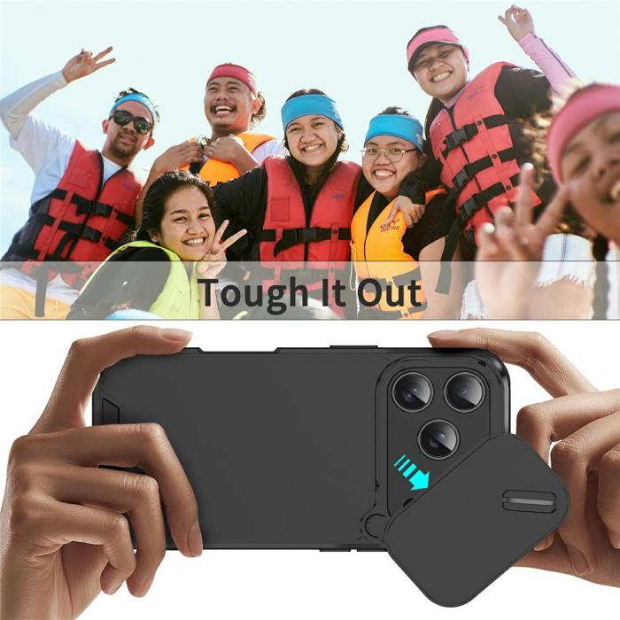 Bild 6, iPhone 17 Pro Skal Hybrid Armor CamCover Svart