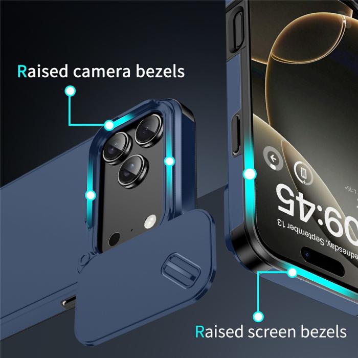 Bild 5, iPhone 17 Pro Skal Hybrid Armor CamCover Blå