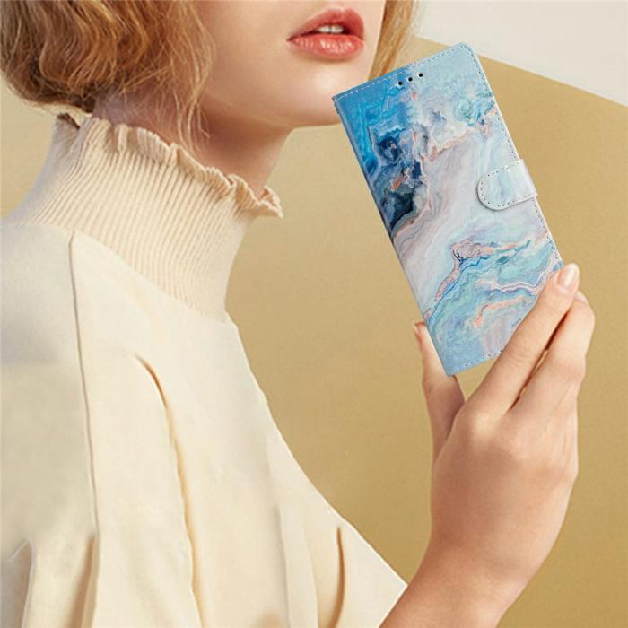 Bild 5, Samsung Galaxy S26 Fodral Med Tryck Blå Marmor