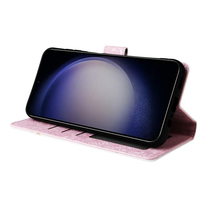 Bild 3, Samsung Galaxy S26 Plus Fodral RFID Läder Fjärilar/Blommor