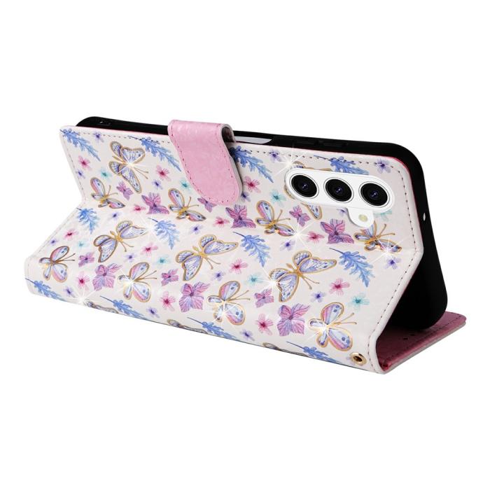 Bild 4, Samsung Galaxy S26 Plus Fodral RFID Läder Fjärilar/Blommor