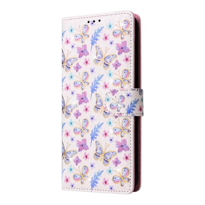 Bild 6, Samsung Galaxy S26 Plus Fodral RFID Läder Fjärilar/Blommor