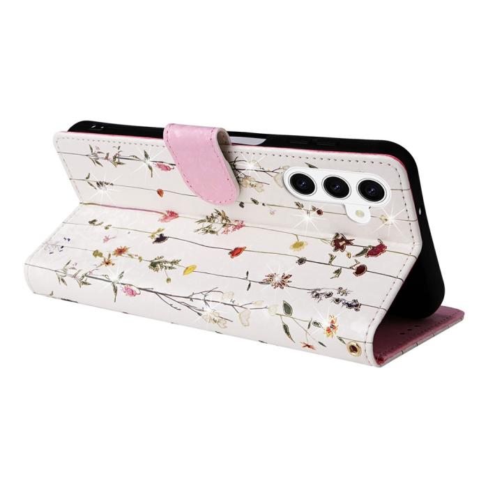 Bild 4, Samsung Galaxy S26 Plus Fodral RFID Läder Små Blommor