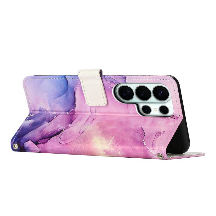 Bild 2, Samsung Galaxy S26 Ultra Fodral Läder Marmor Lila