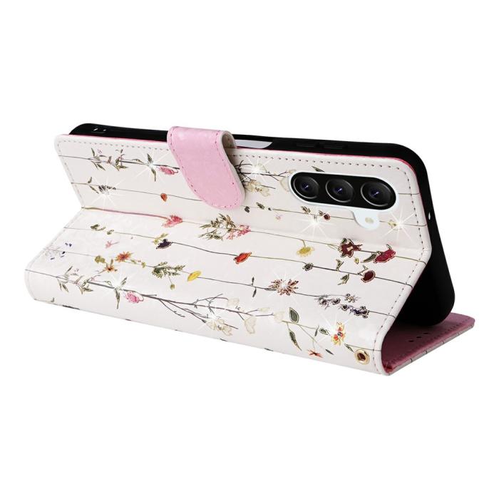 Bild 4, Samsung Galaxy A37 5G Fodral RFID Läder Små Blommor