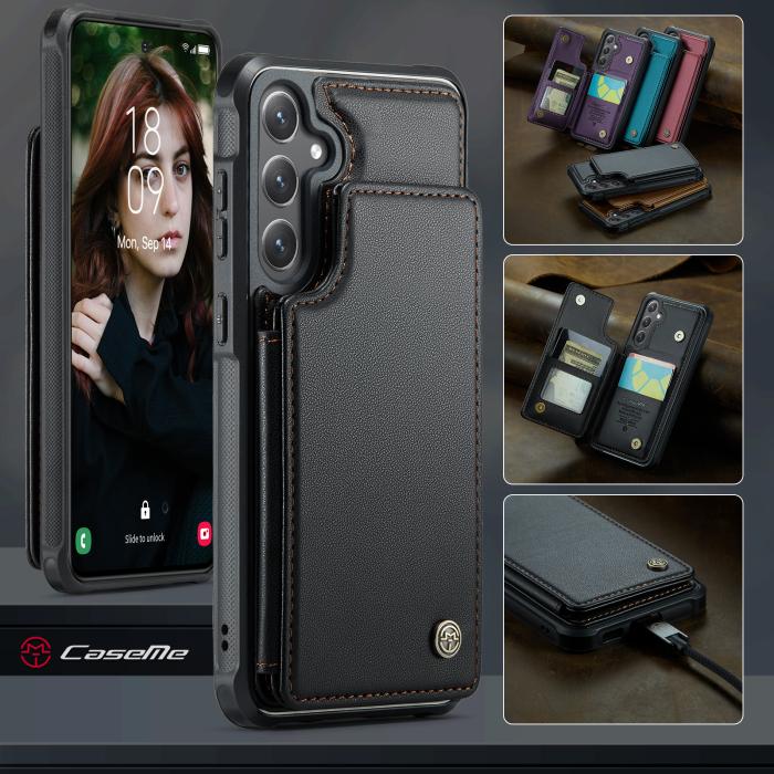 Bild 4, CASEME Samsung Galaxy S26 Skal RFID Kickstand Svart
