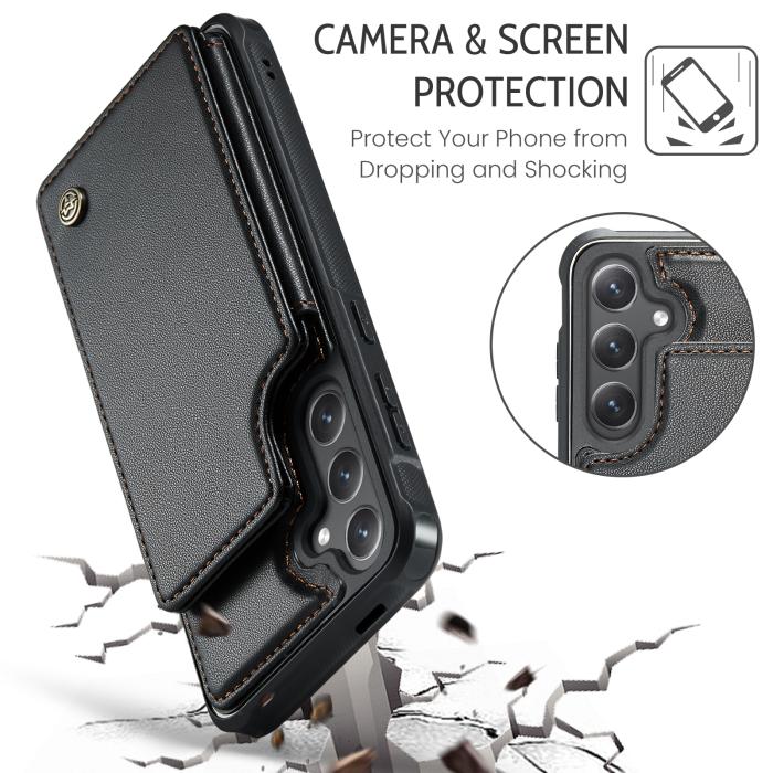 Bild 6, CASEME Samsung Galaxy S26 Skal RFID Kickstand Svart