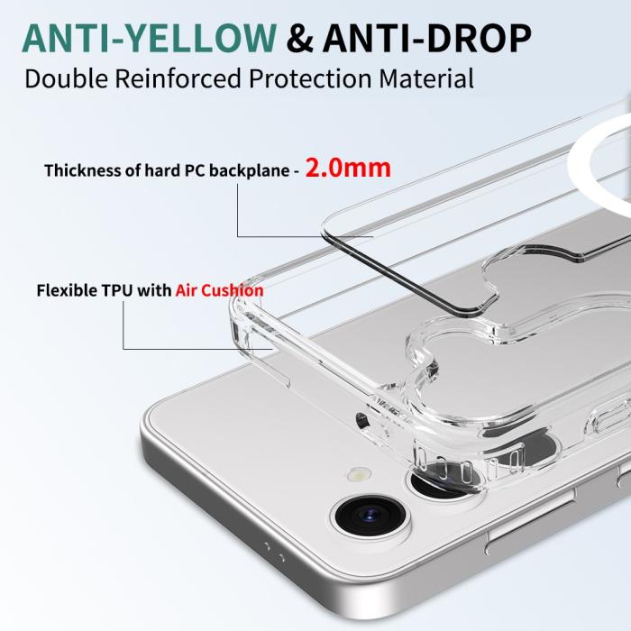 Bild 6, Samsung Galaxy S26 Skal MagSafe Hybrid Transparent
