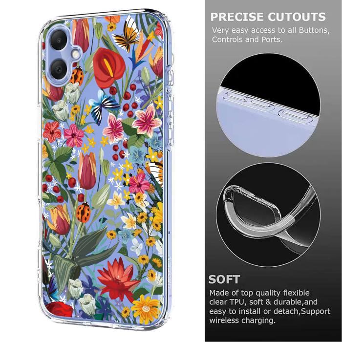 Bild 6, Samsung Galaxy A07 4G Skal Med Tryck Blommor