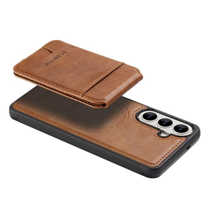 Bild 4, LC.IMEEKE Galaxy S26 Skal Med Avtagbar Korthållare Läder Brun
