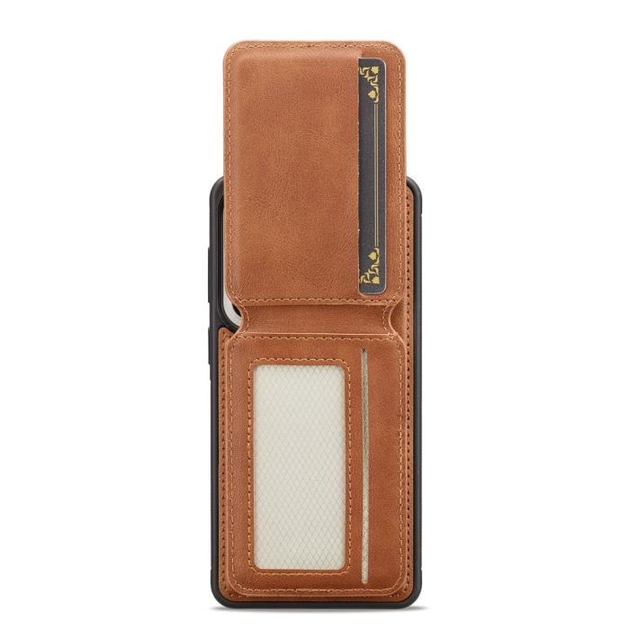 Bild 6, LC.IMEEKE Galaxy S26 Skal Med Avtagbar Korthållare Läder Brun