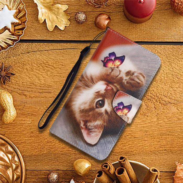 Bild 6, Samsung Galaxy S26 Fodral Med Tryck Katt / Fjäril