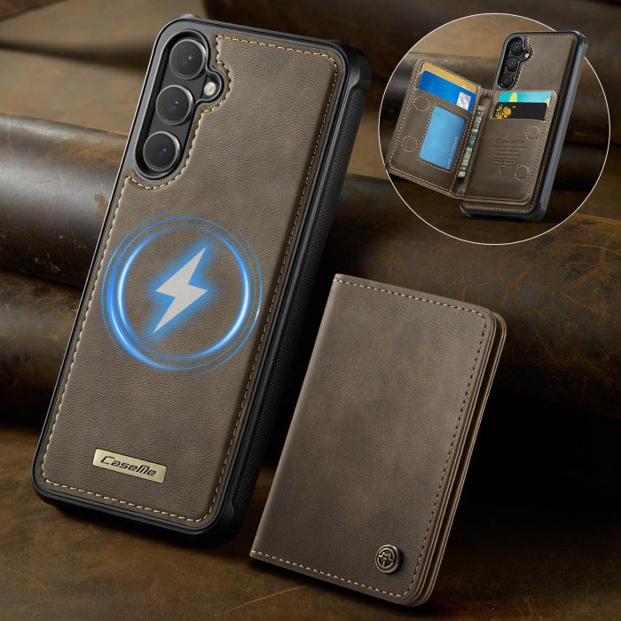 Bild 2, CASEME Galaxy S26 Skal MagSafe Avtagbar Korthållare Brun