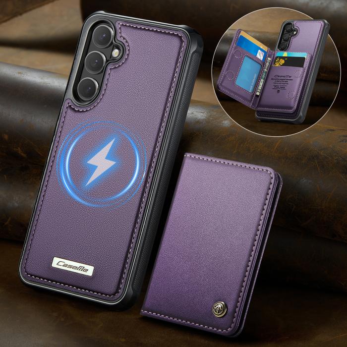 Bild 2, CASEME Galaxy S26 Skal MagSafe Avtagbar Korthållare Lila