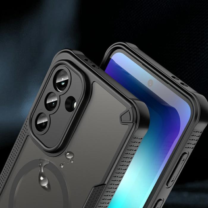 Bild 4, Samsung Galaxy A37 5G Skal MagSafe Hybrid Armor Svart