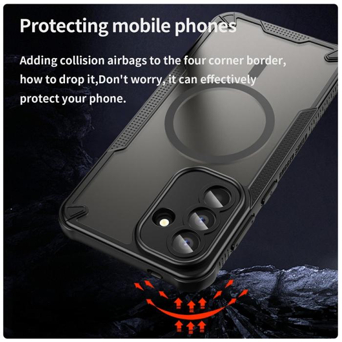 Bild 3, Samsung Galaxy A57 5G Skal MagSafe Hybrid Armor Svart