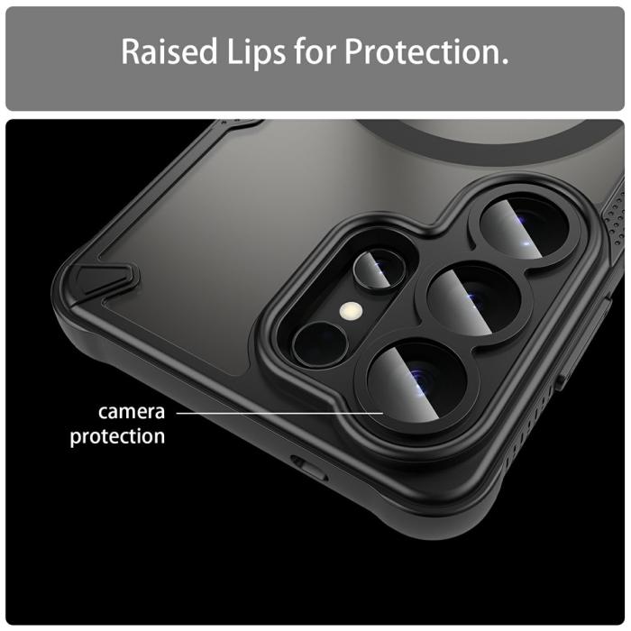 Bild 6, Samsung Galaxy S26 Ultra Skal MagSafe Hybrid Armor Svart