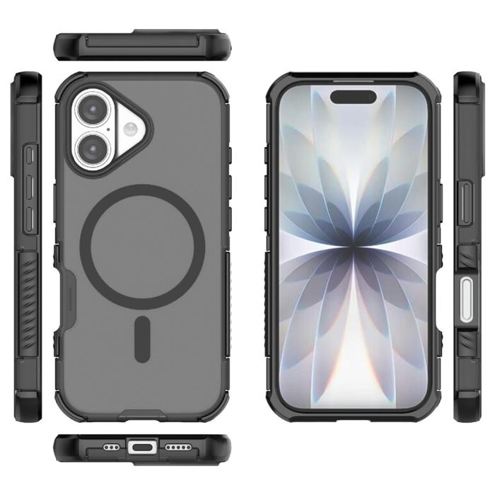 Bild 5, iPhone 17 Skal MagSafe Shockproof Hybrid Svart