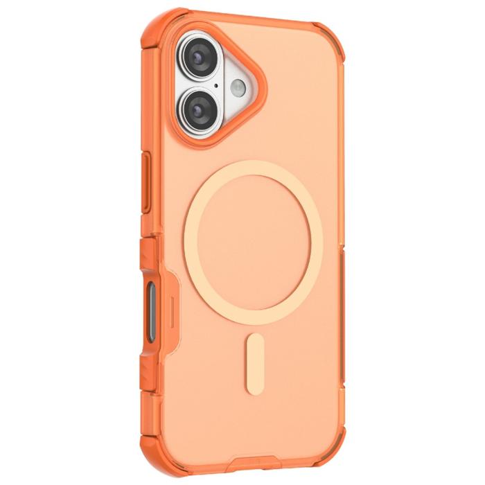 Bild 2, iPhone 17 Skal MagSafe Shockproof Hybrid Orange