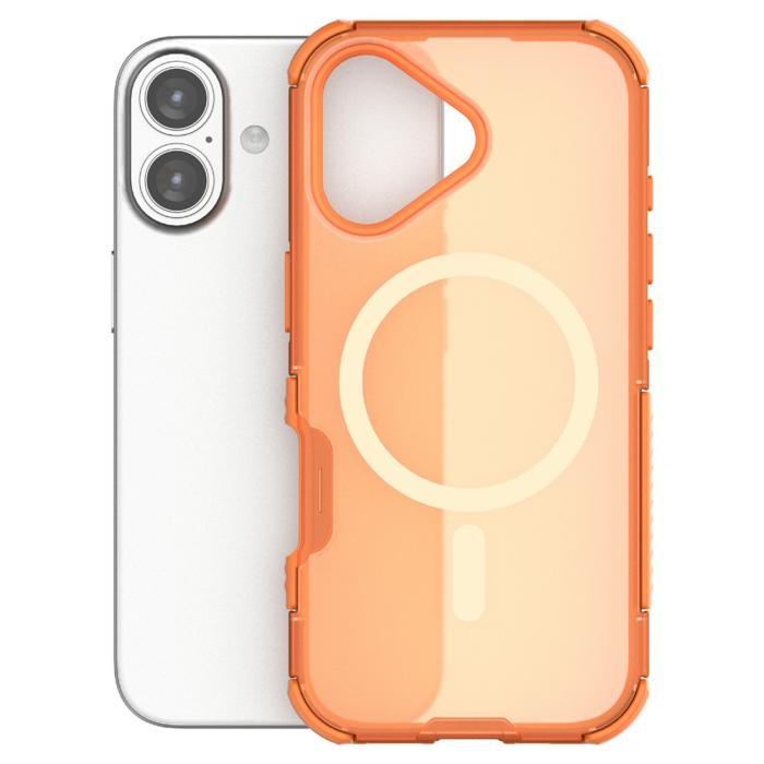 Bild 3, iPhone 17 Skal MagSafe Shockproof Hybrid Orange