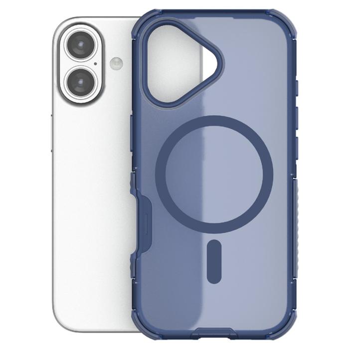 Bild 3, iPhone 17 Skal MagSafe Shockproof Hybrid Blå
