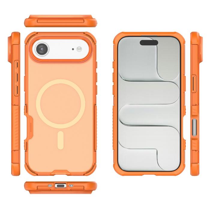 Bild 5, iPhone Air Skal MagSafe Shockproof Hybrid Orange