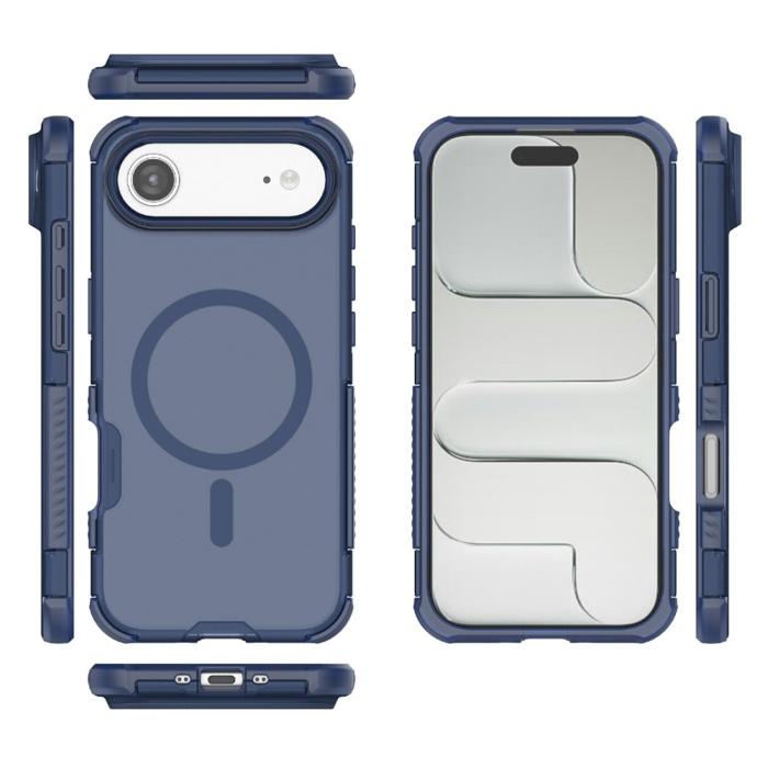 Bild 5, iPhone Air Skal MagSafe Shockproof Hybrid Blå