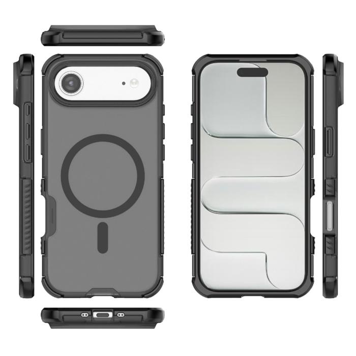Bild 5, iPhone Air Skal MagSafe Shockproof Hybrid Svart