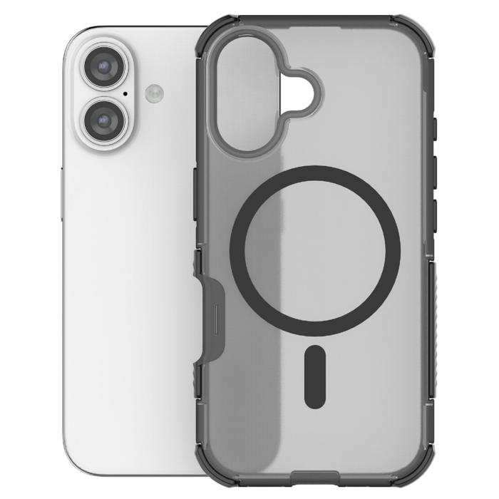 Bild 3, iPhone 16 Skal MagSafe Shockproof Hybrid Svart