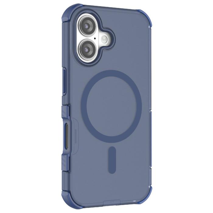 Bild 2, iPhone 16 Skal MagSafe Shockproof Hybrid Blå